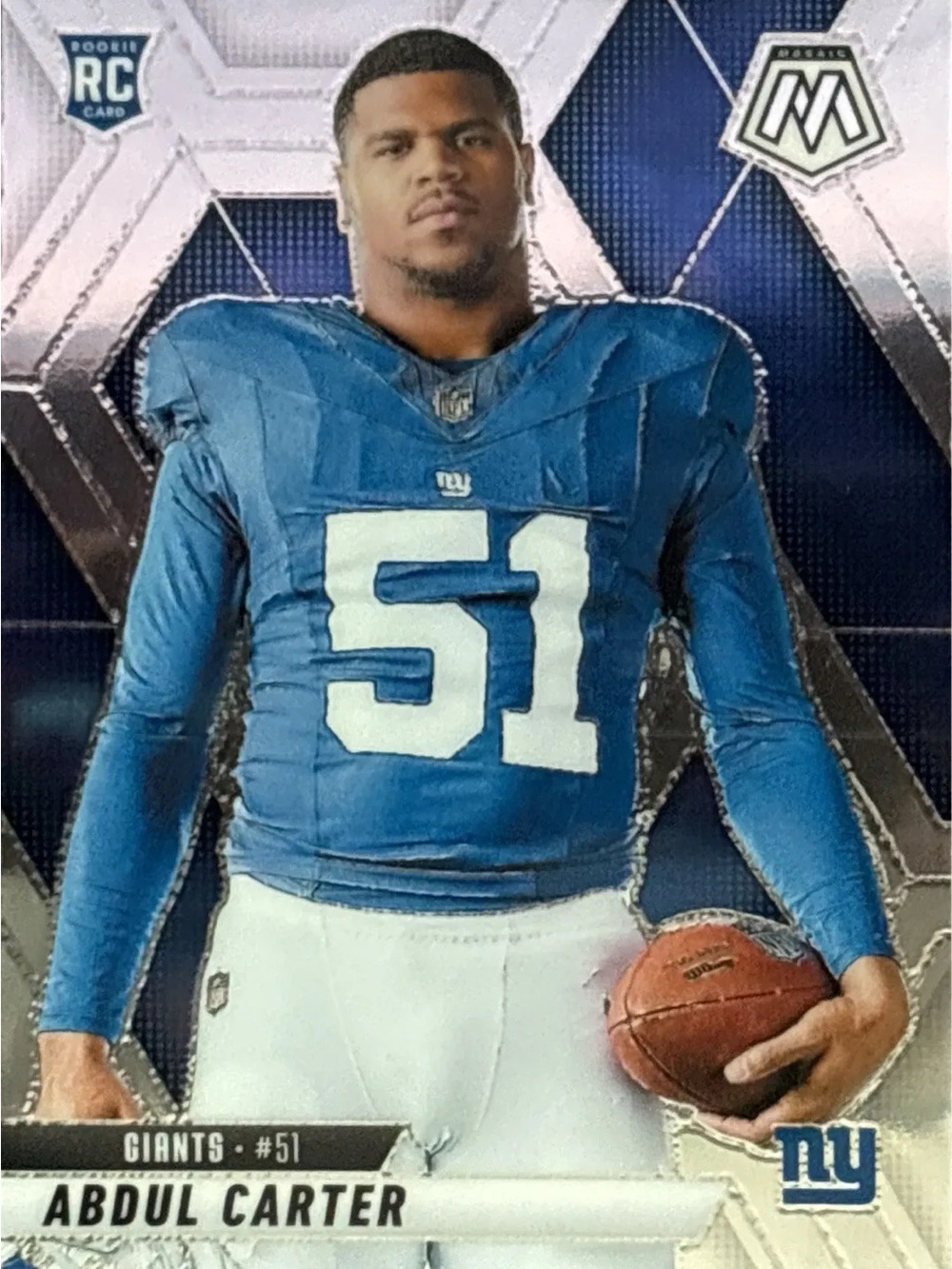 Panini Rookie Football Trading Card - Giants #51 Abdul Carter